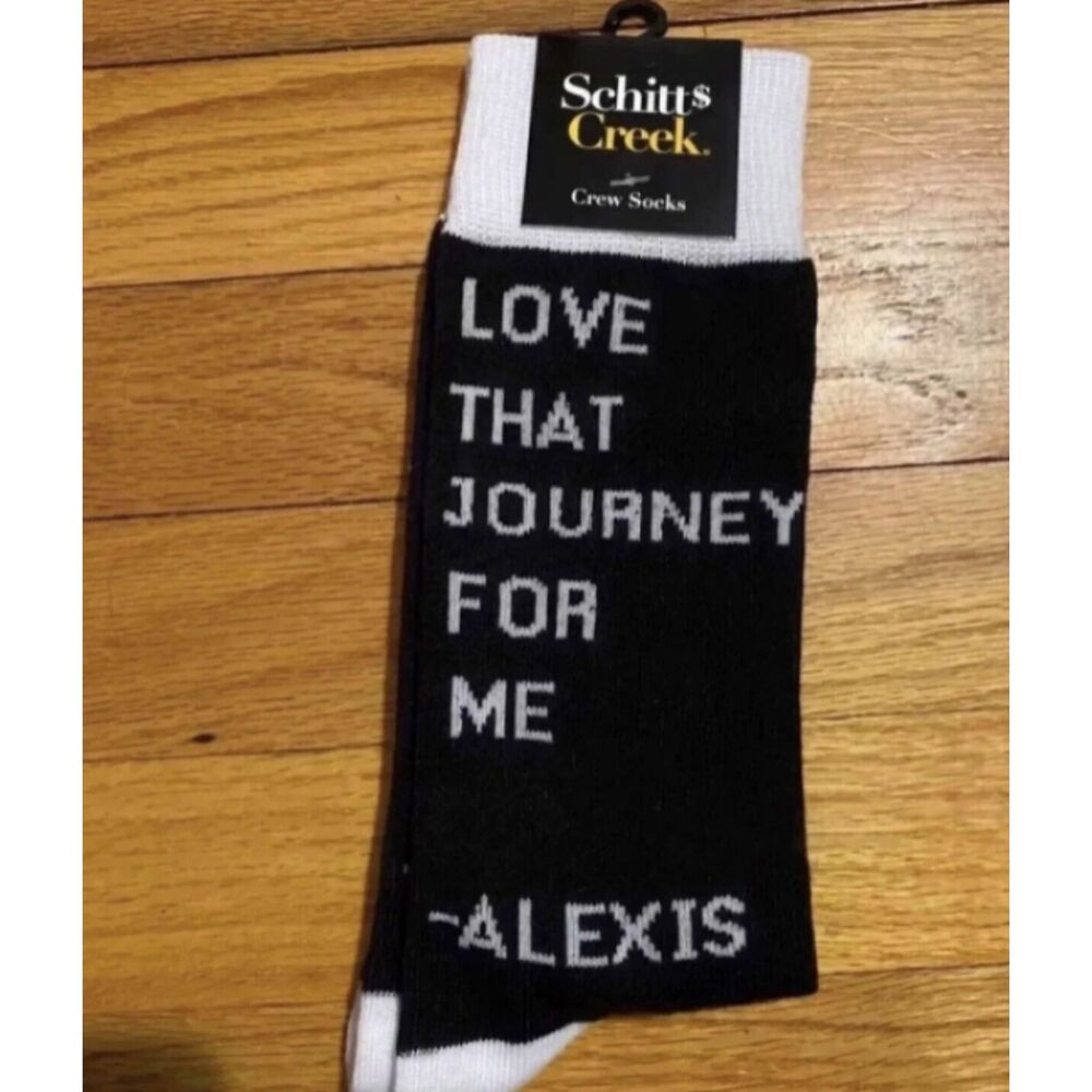 Schitts Creek Crew Socks Alexis One Size NEW 1-pair kid